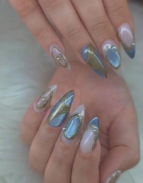 Custom nail design by Sofaki Nails Thomastown